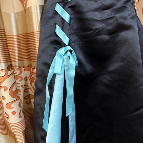 Gunne Sax for Jessica McClintock Black Formal Homecoming Dress Vtg - Picture 3 of 4